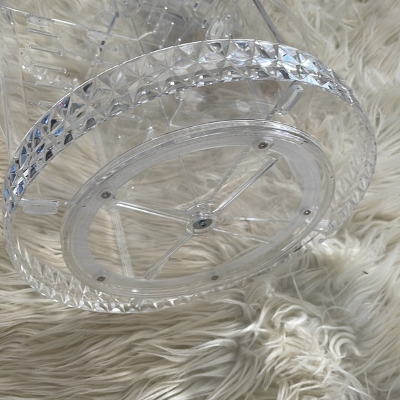 Make up 4 shelf organizer Clear plastic personal care storage swivel lazy Susan - Picture 8 of 17